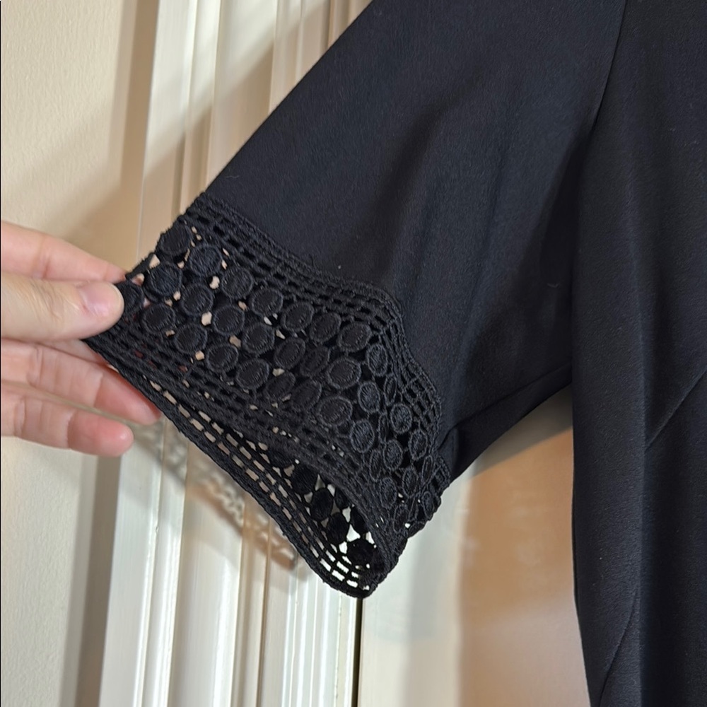 Jude Connally Mock Neck Black Dress - Picture 3 of 4